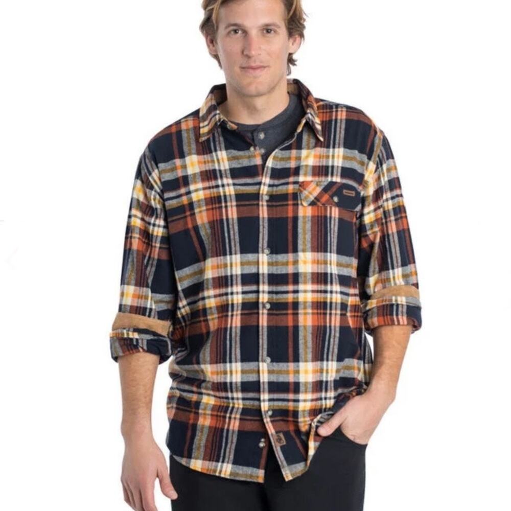 Legendary Whitetails Buck Camp Plaid Flannel Shirt Size 4XL Homestead Plaid